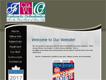 Tablet Screenshot of frankowitzorthodontics.com